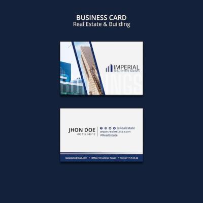 Real Estate Project Business Card Template – Free Download