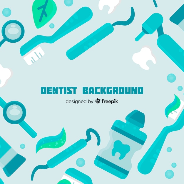 Flat Dentist Background – Free Download, Free Stock Photo