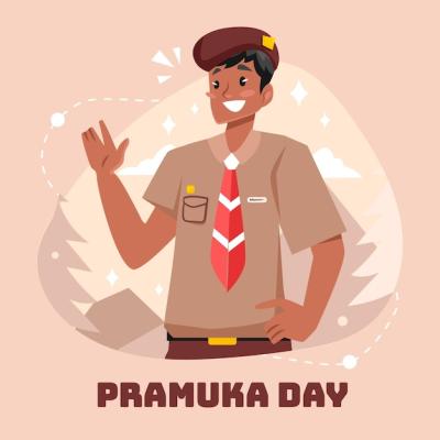 Flat Pramuka Day Illustration – Free Download, Free Stock Photo