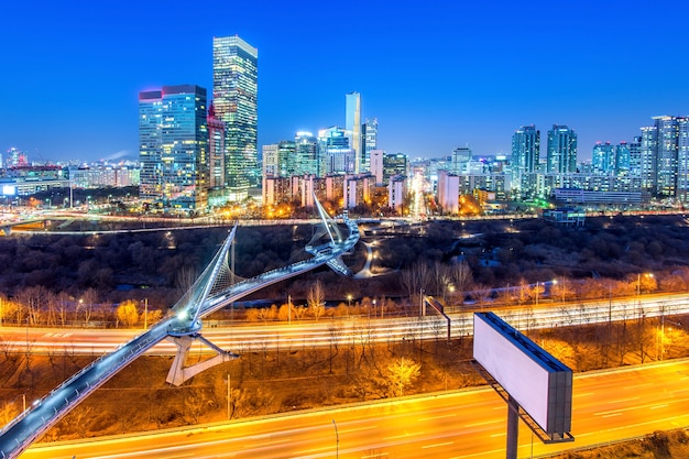 Nighttime Skyline of Singil District, Seoul, Korea – Free Download