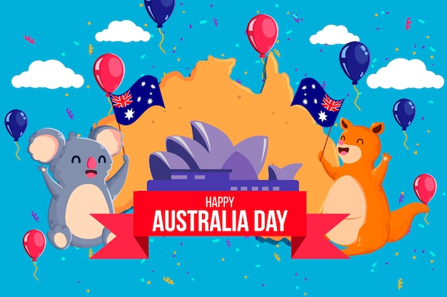 Cute Animals Celebrating Australia Day – Download Free Stock Photo