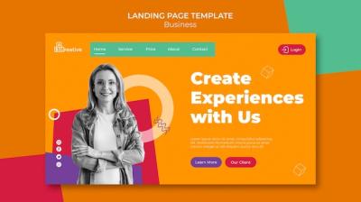 Create Experiences Landing Page Template | Free Download