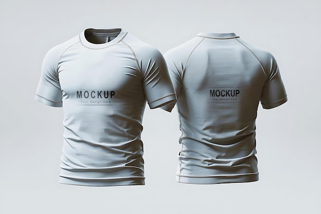 Front and Back T-Shirt Mockup for Apparel Branding and Design Display – Free Download