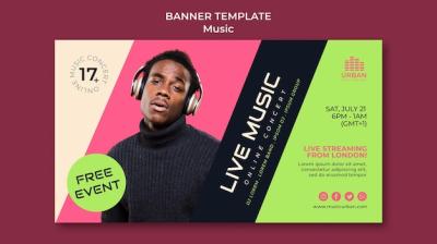 Music Show Banner Design Template – Free Download