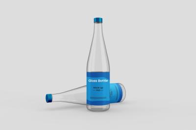 Transparent Glass Bottle Mockup – Free Download, Free Stock Photo