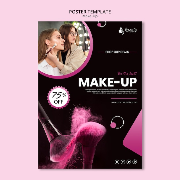 Make-up Concept Poster Template – Free Download