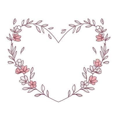 Hand Drawn Hearts Border and Frame – Free Download