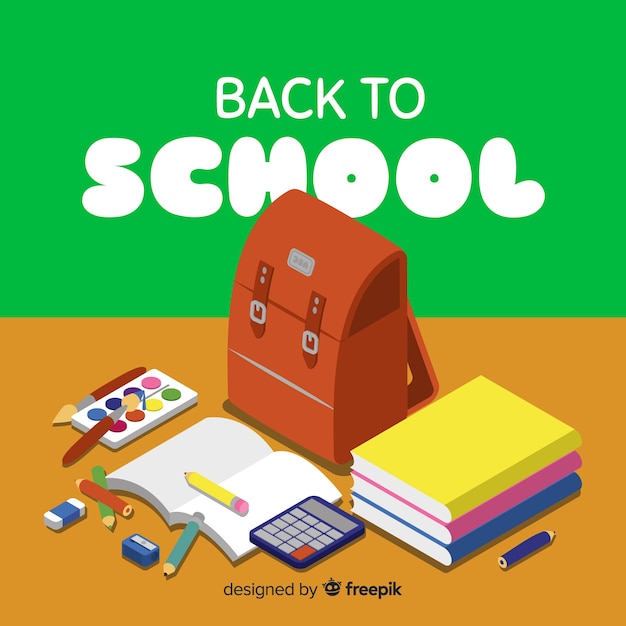 Back to School Vector Background – Free Download