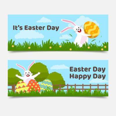 Easter Day Banner Collection – Free Download