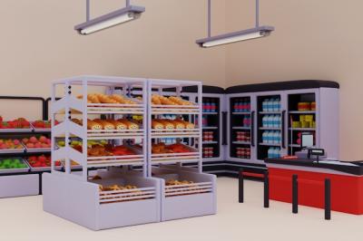 3D Illustration of Supermarket â Download Free Stock Photo