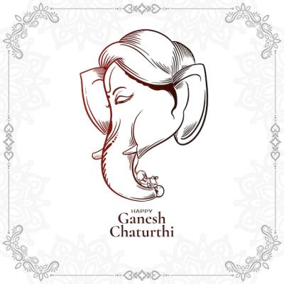 Ganesh Chaturthi Celebration Card – Free Stock Photo for Download