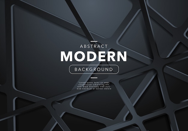 Black Abstract Modern Background with Shapes – Free Download