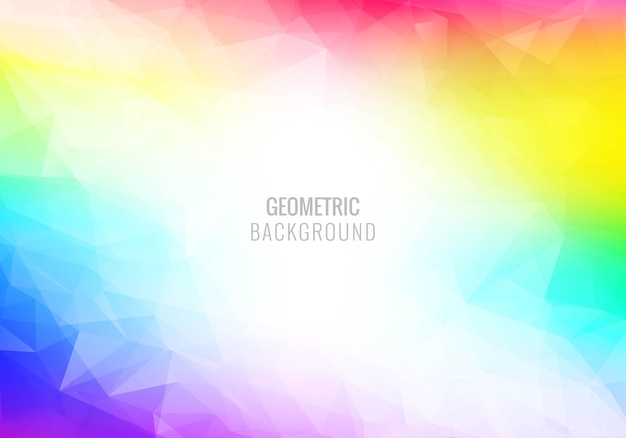 Colorful Geometric Triangle Shape Background – Free Download