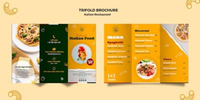 Italian Restaurant Trifold Brochure – Free Download