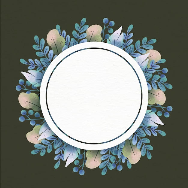 Floral Frame with Empty Space – Free Download