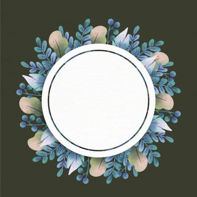 Floral Frame with Empty Space – Free Download