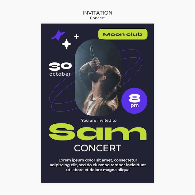 Concert Fun Invitation Template – Free Download