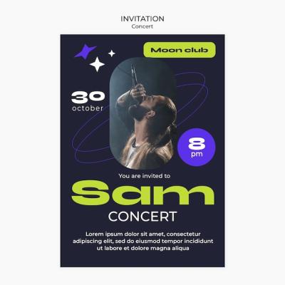 Concert Fun Invitation Template – Free Download