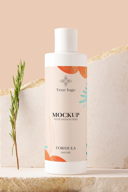 Shampoo Packaging Mockup Design – Free Stock Photo for Download