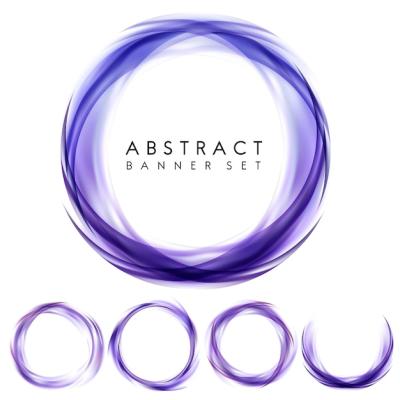 Abstract Banner Set in Purple – Free Download for Stock Photos