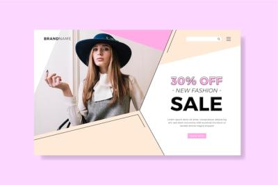 Fashion Sale Landing Page Template – Free Download