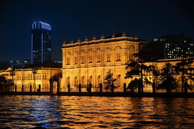 Dolmabahce Palace in Istanbul at Night – Free Stock Photo for Download