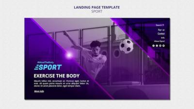 Dynamic Landing Page for Sporting Activities – Free Download