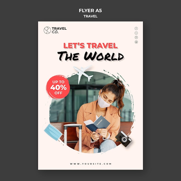 Travel Flyer Template – Download Free Stock Photo