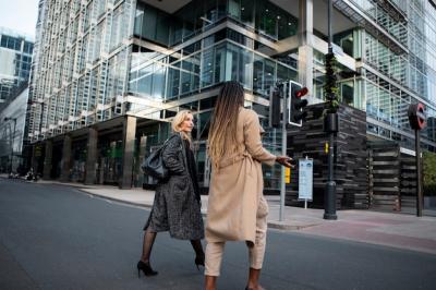 Businesswomen Walking Together to Work – Free Stock Photo for Download