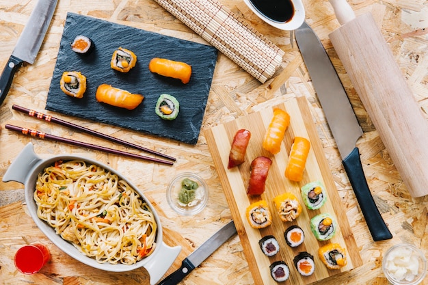 Utensils by Sushi and Noodles – Free Stock Photo for Download