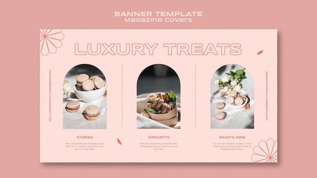 Sweets and Treats Banner Template – Free Download, Free Stock Photo