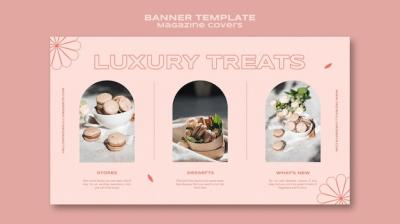 Sweets and Treats Banner Template – Free Download, Free Stock Photo