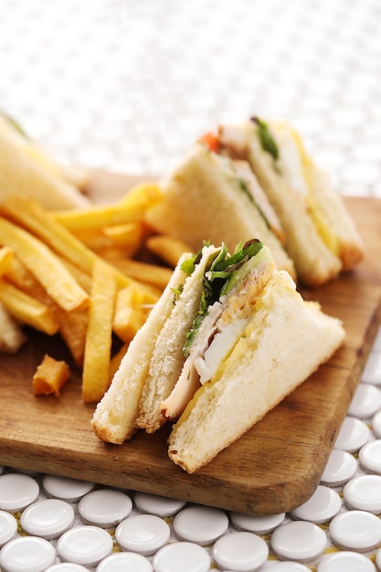 Sandwiches with French Fries – Free Download Stock Photos