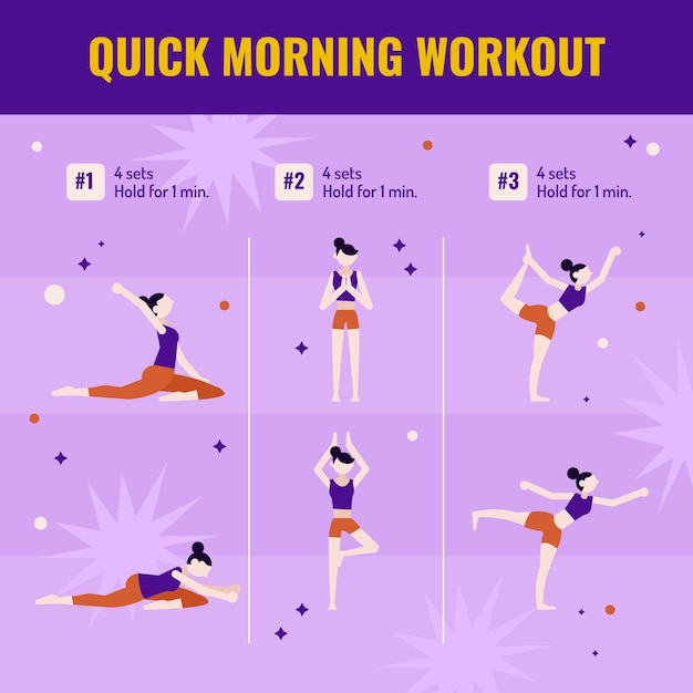 Hand Drawn Workout Routine Element Collection – Free Download