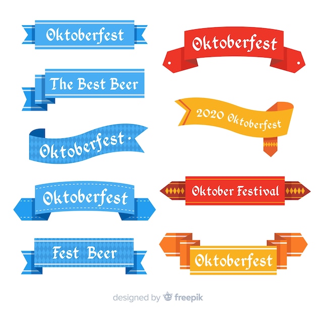 Oktoberfest Ribbon Collection – Free Stock Photos for Download