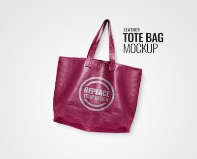 Pink Leather Handle Bag Mockup – Free to Download