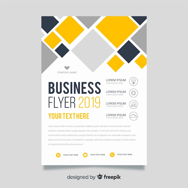 Business Flyer Vector Template – Download Free Stock Photo