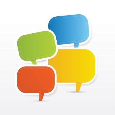 Modern Speech Bubbles in Different Colors – Free Download