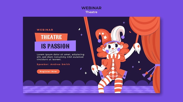 Theater Show Webinar Template – Free Download