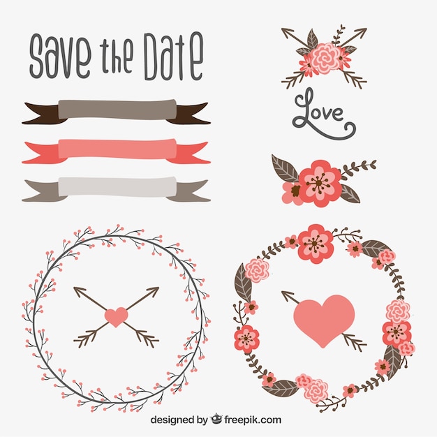 Hand Drawn Wedding Decoration – Free Stock Photos for Download