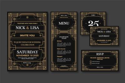 Wedding Stationery Set Template – Free Download