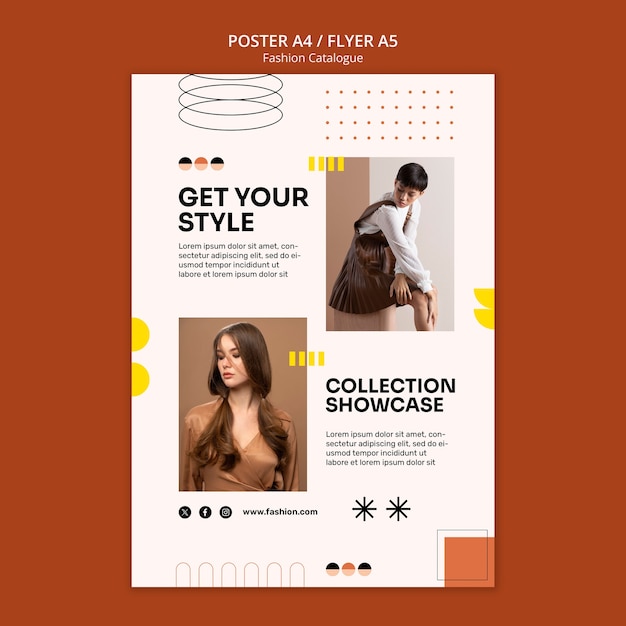 Fashion Catalogue Poster Template – Free Download