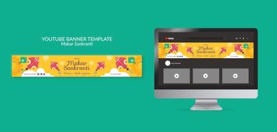 Makar Sankranti Template Design for Festive Celebrations – Free Download