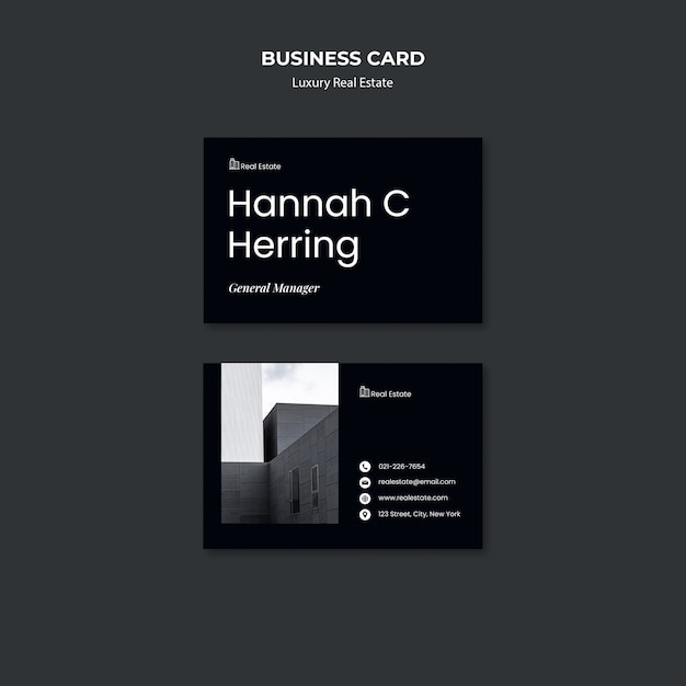 Luxury Real Estate Business Card – Free Download