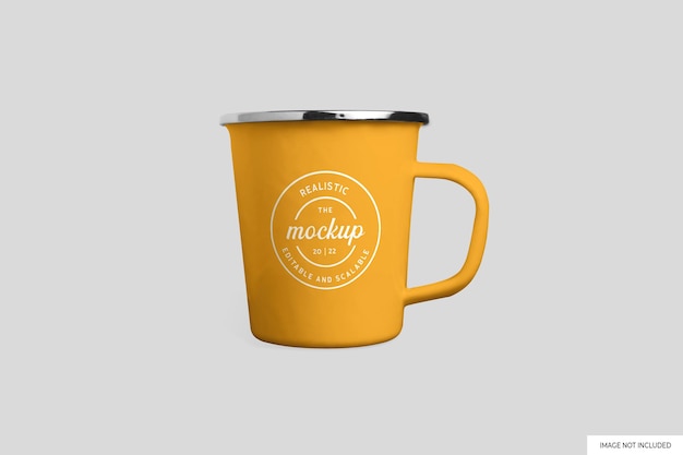 Mug Enamel Mockup – Download Free Stock Photo