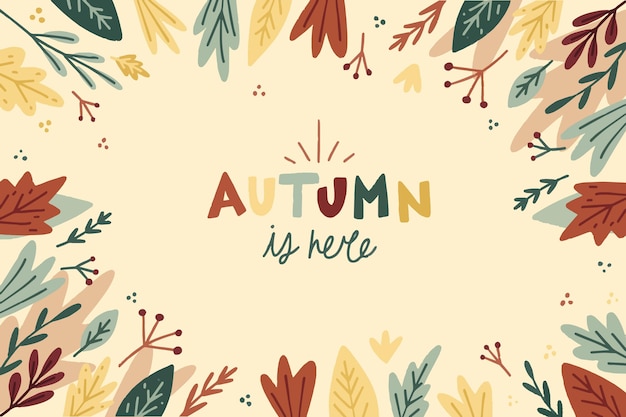 Hand Drawn Autumn Background – Free Download Free Stock Photo