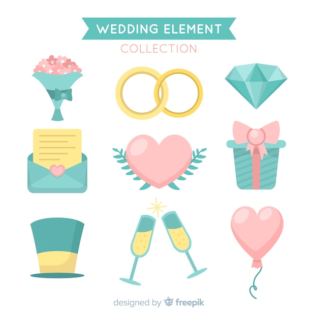 Download Free Wedding Element Collection – Free Stock Photo