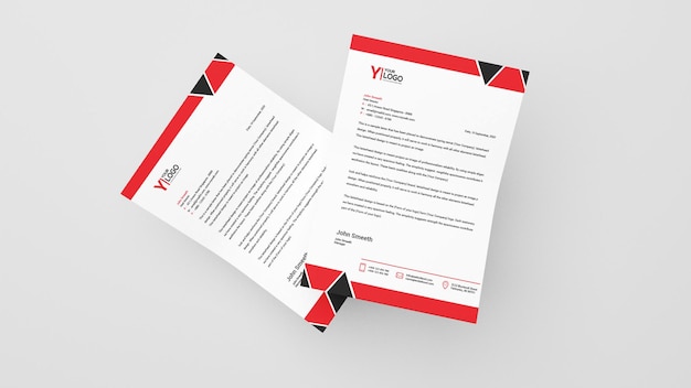 PSD Letterhead Mockup – Free to Download