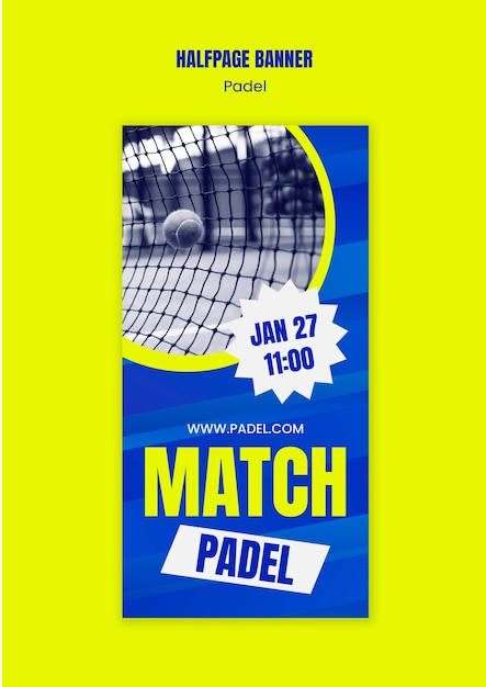 Padel Sport Template Design for Your Projects – Free Download