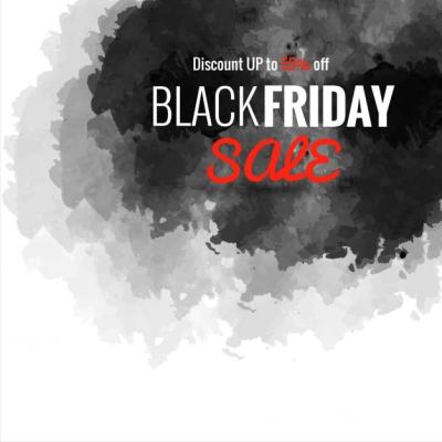 Background Black Watercolor for Black Friday – Free to Download